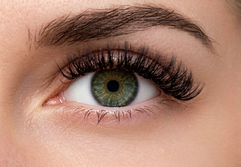 Model wearing Get Fluffed Level 5 Afterparty press on cluster lashes eyelash extensions in Auckland NZ