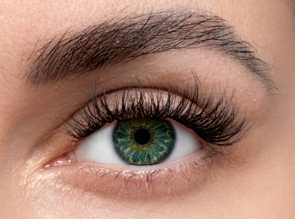 Model wearing Get Fluffed Level 3 Golden Hour press on cluster lashes eyelash extensions in Auckland NZ